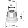 Керамический держатель сопла D21,4 (M11) для Raytools  арт.120515092A - st-e.info - Иваново