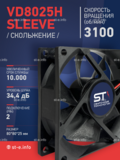Вентилятор VD8025H sleeve (скольжение) 24V - st-e.info - Иваново