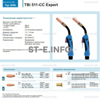Горелка для полуавтоматической сваркиTBi 511-CC Expert, длина 3 m. - st-e.info - Иваново