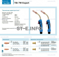 Горелка для полуавтоматической сварки TBi  7W Expert, длина 3 m. - st-e.info - Иваново