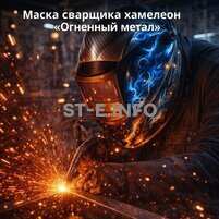 Маска сварщика хамелеон «Огненный метал» (YXE-718G PRO) - st-e.info - Иваново
