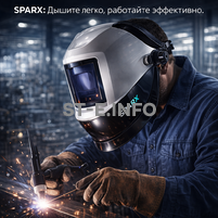 Маска сварщика Sparx с устройством подачи воздуха - st-e.info - Иваново