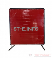 Экран защитный 1.74х1.74m, красный - st-e.info - Иваново