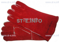 Перчатки-краги сварщика TETU 104 KEVLAR RED - st-e.info - Иваново